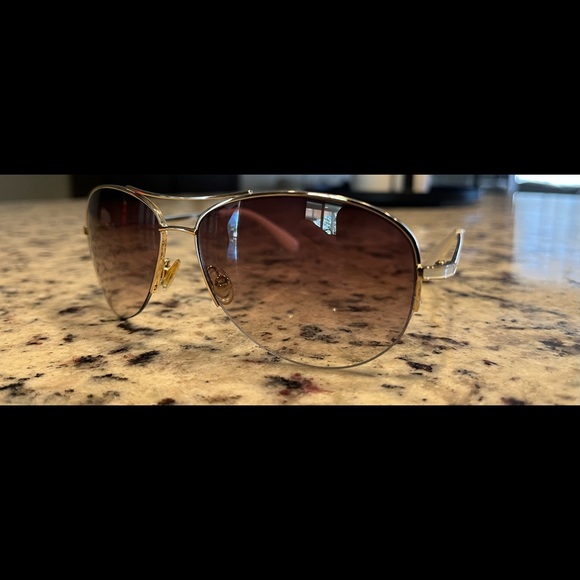 Marc Jacobs Accessories - Marc by Marc Jacobs GOLD/White Aviator Sunglasses